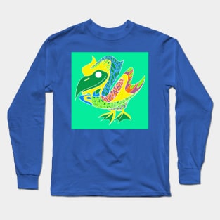 seagull pelican ecopop in swamp floral pattern Long Sleeve T-Shirt